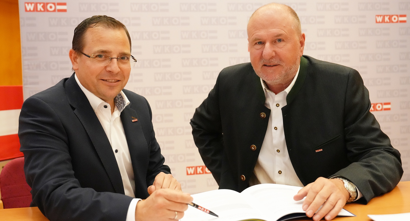 Präsifent Wirth und Spartenobmann Putz