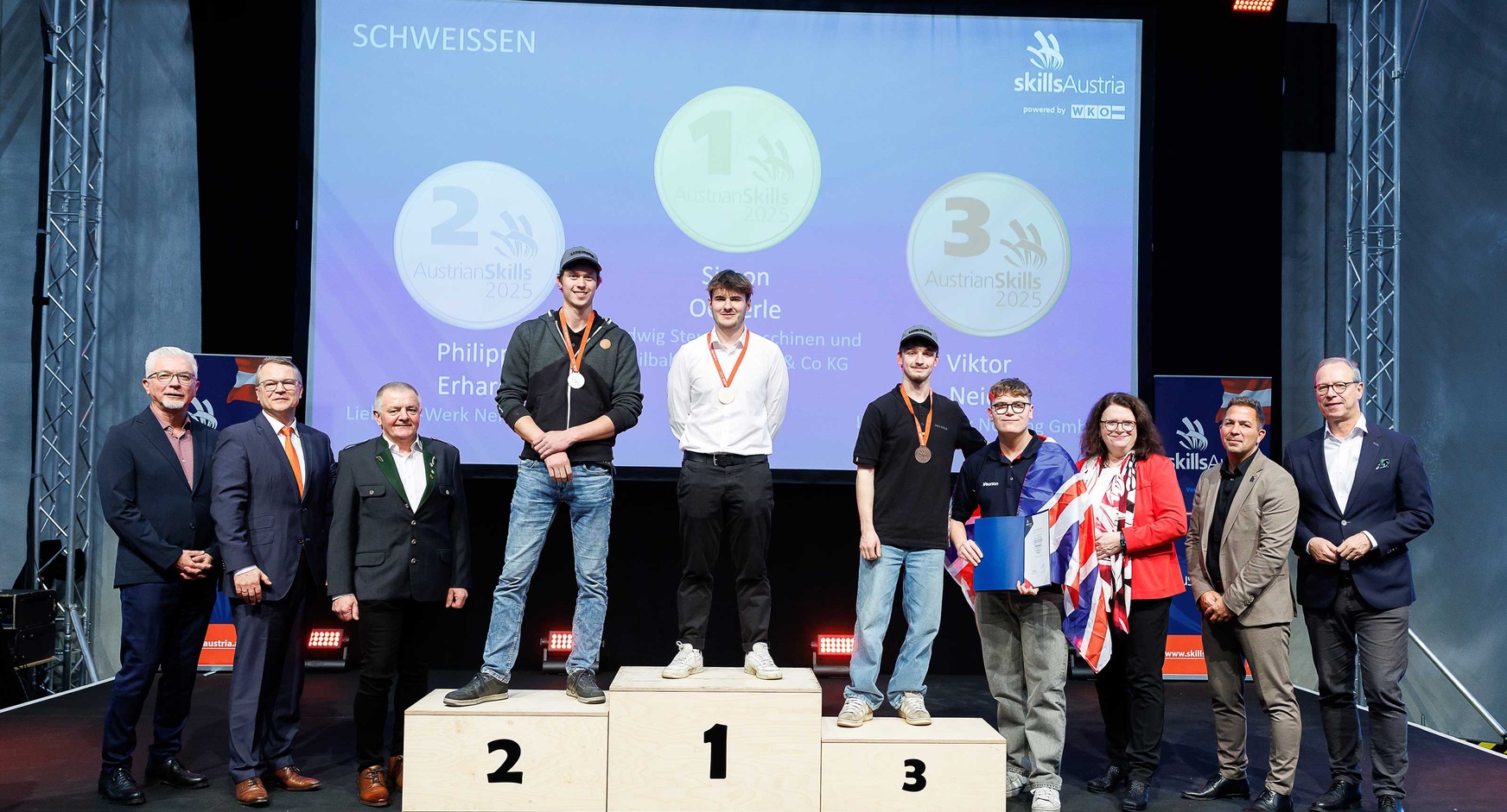 Gewinner der AustrianSkills 2025 in den Berufen der Metalltechnik