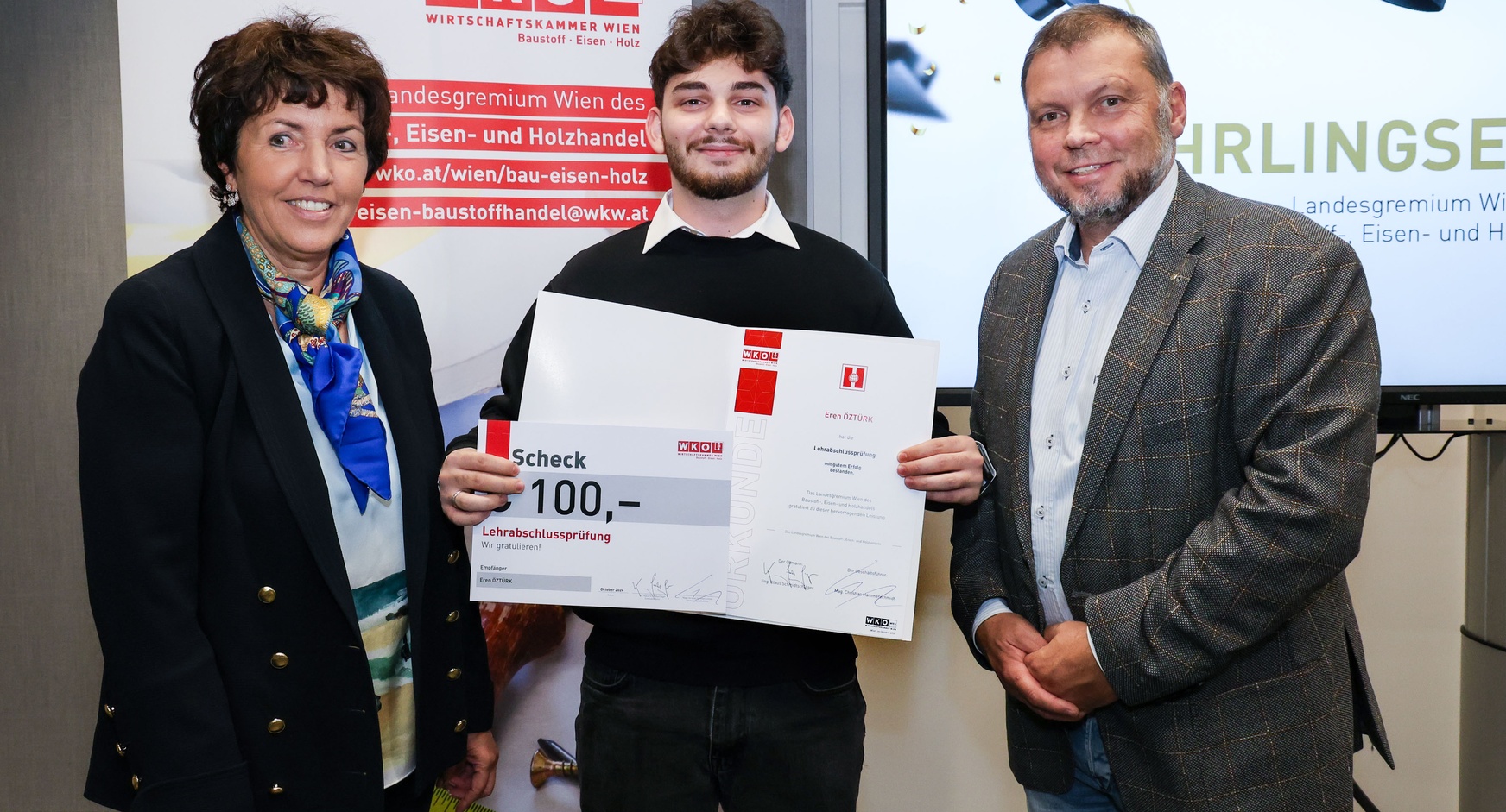 Lehrlingsehrung 2024 - Landesgremium des Baustoff-, Eisen- und Holzhandels