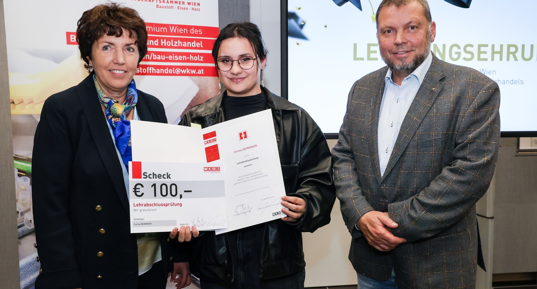 Lehrlingsehrung 2024 - Landesgremium des Baustoff-, Eisen- und Holzhandels