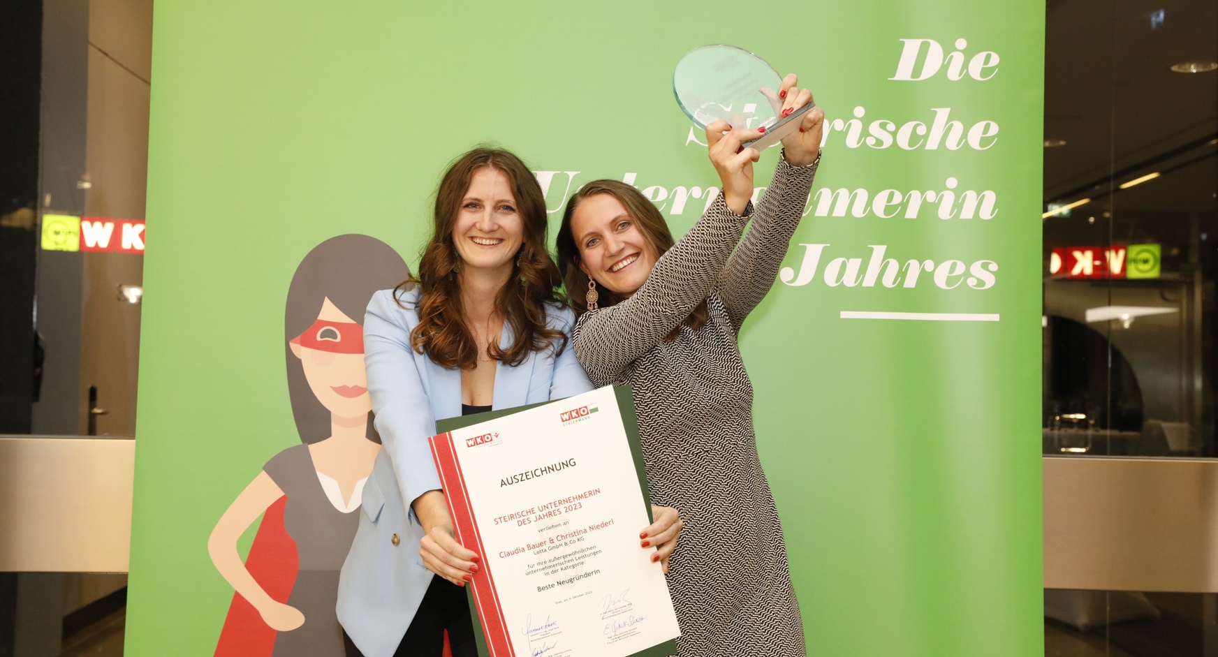 Prämiert: Claudia Bauer und Christina Niederl (v.l.)