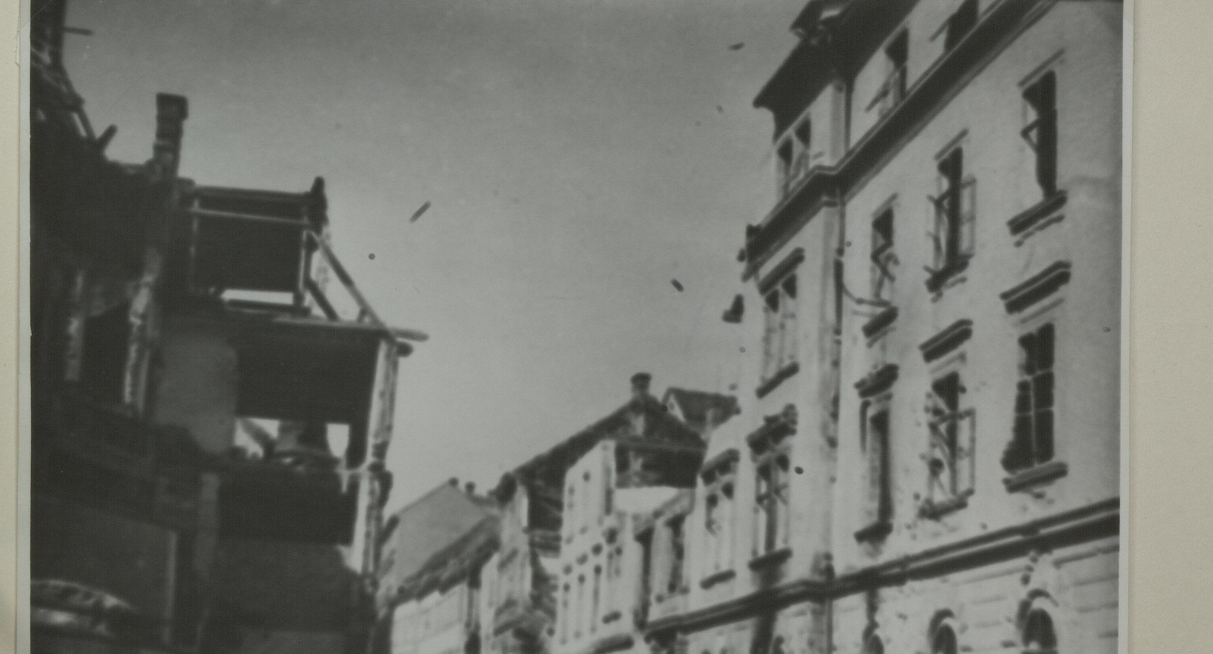 Von Bomben zerstörtes WKO Gebäude in der Burggasse