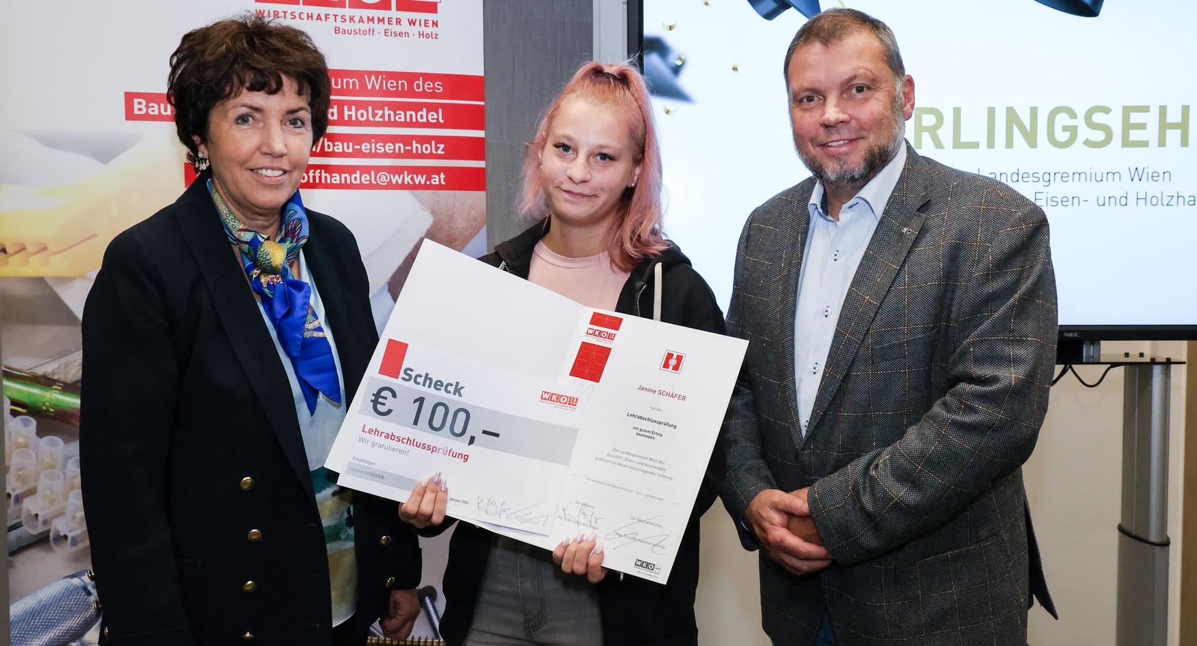 Lehrlingsehrung 2024 - Landesgremium des Baustoff-, Eisen- und Holzhandels