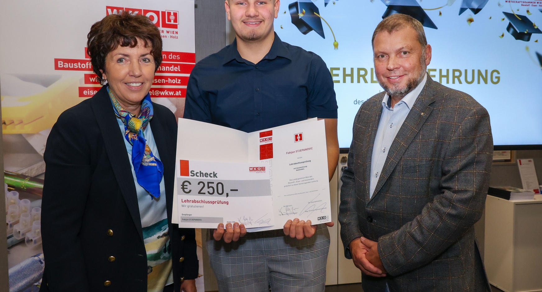 Lehrlingsehrung 2024 - Landesgremium des Baustoff-, Eisen- und Holzhandels