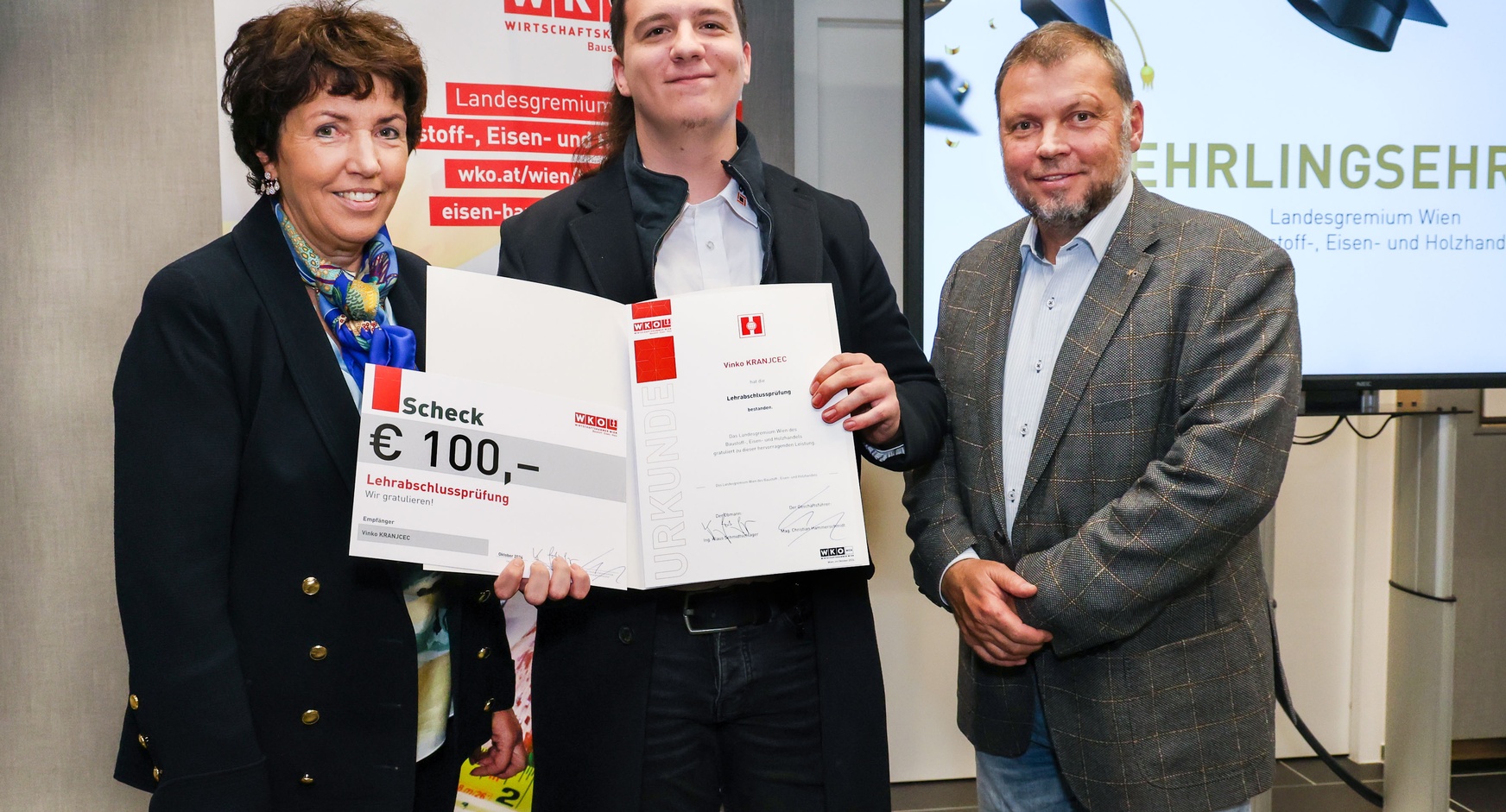 Lehrlingsehrung 2024 - Landesgremium des Baustoff-, Eisen- und Holzhandels