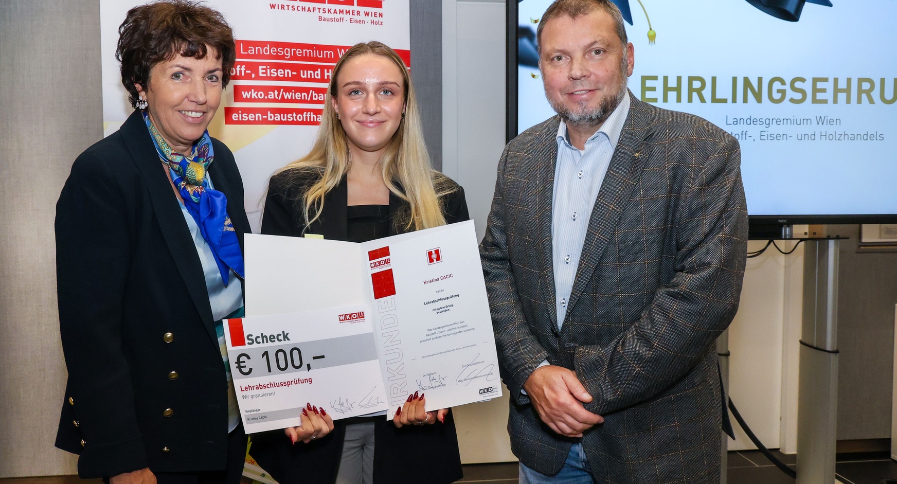 Lehrlingsehrung 2024 - Landesgremium des Baustoff-, Eisen- und Holzhandels