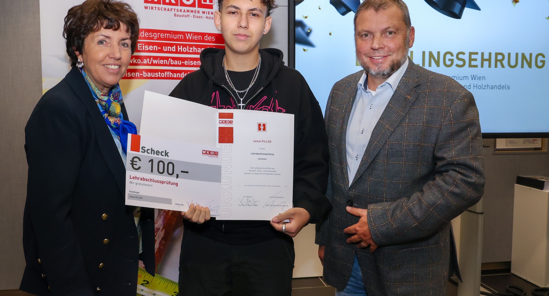 Lehrlingsehrung 2024 - Landesgremium des Baustoff-, Eisen- und Holzhandels