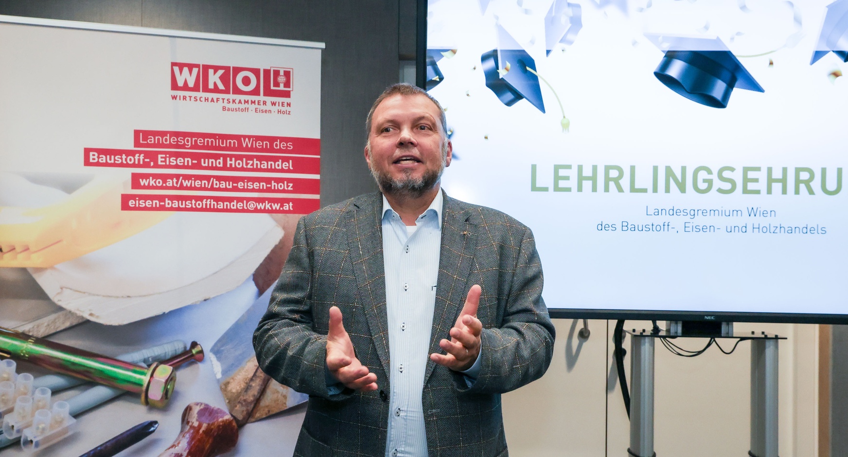 Lehrlingsehrung 2024 - Landesgremium des Baustoff-, Eisen- und Holzhandels