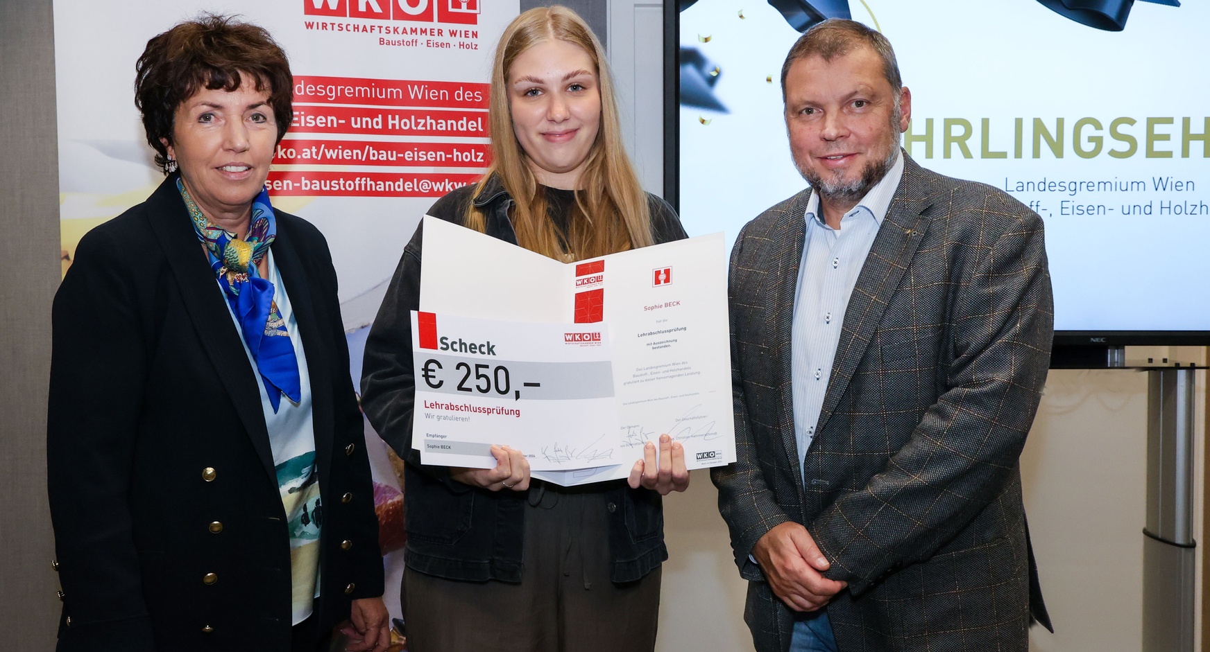 Lehrlingsehrung 2024 - Landesgremium des Baustoff-, Eisen- und Holzhandels