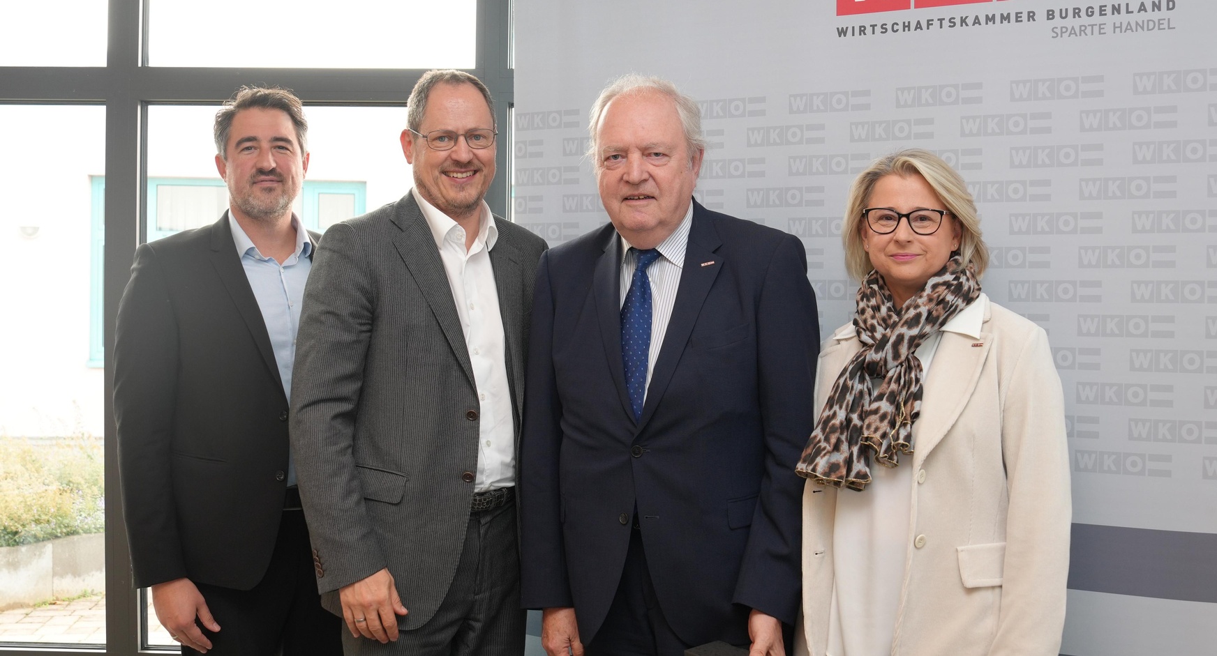 Spartengeschäftsführer Thomas Jestl, Bundesspartenobmann Rainer Trefelik, KommR Hans Joachim Pinter und Spartenobfrau KommR Bettina Mayer-Toifl (v. l.). 