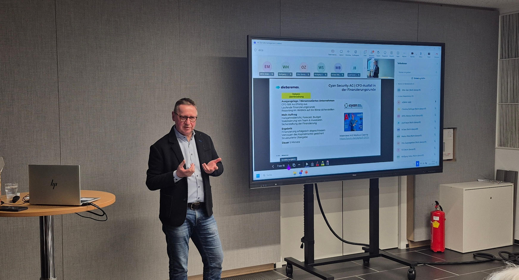 Herausforderungen eines Interim - CFO, Präsentation eines Praxisfalls