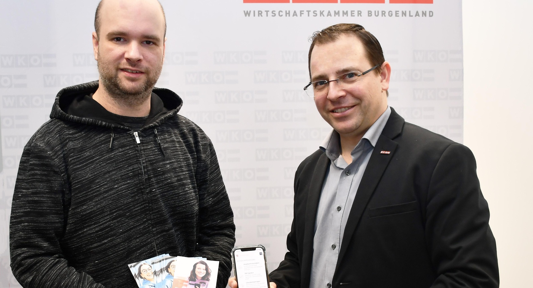 Experte Christian Koch von der BH Eisenstadt-Umgebung und WK-Präsident Andreas Wirth. 