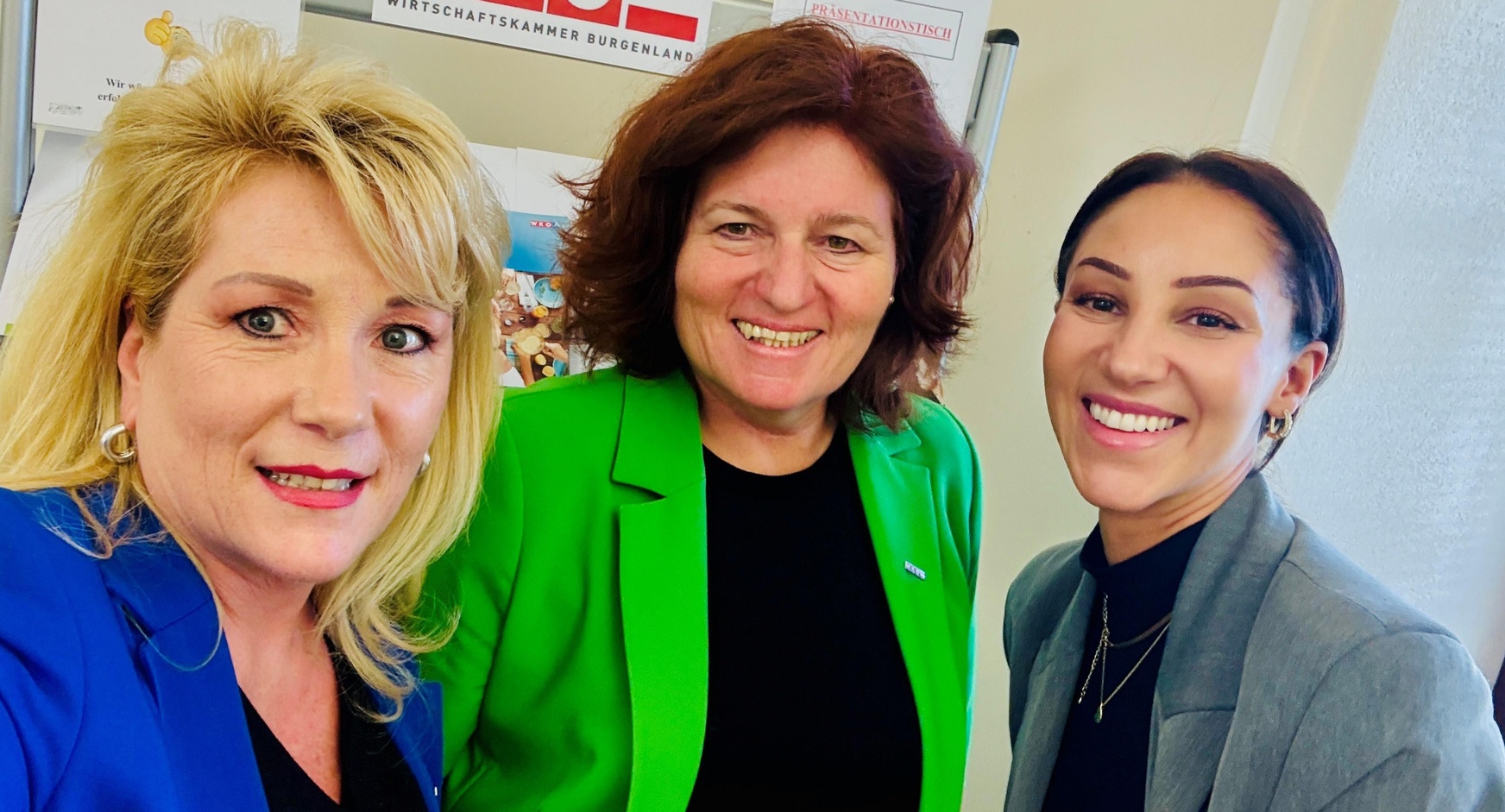 Berufsgruppensprecherin Petra Bischof-Oswald, Direktor-Stv. Doris Granabetter, und Marken-Mentorin Christine Halwachs 