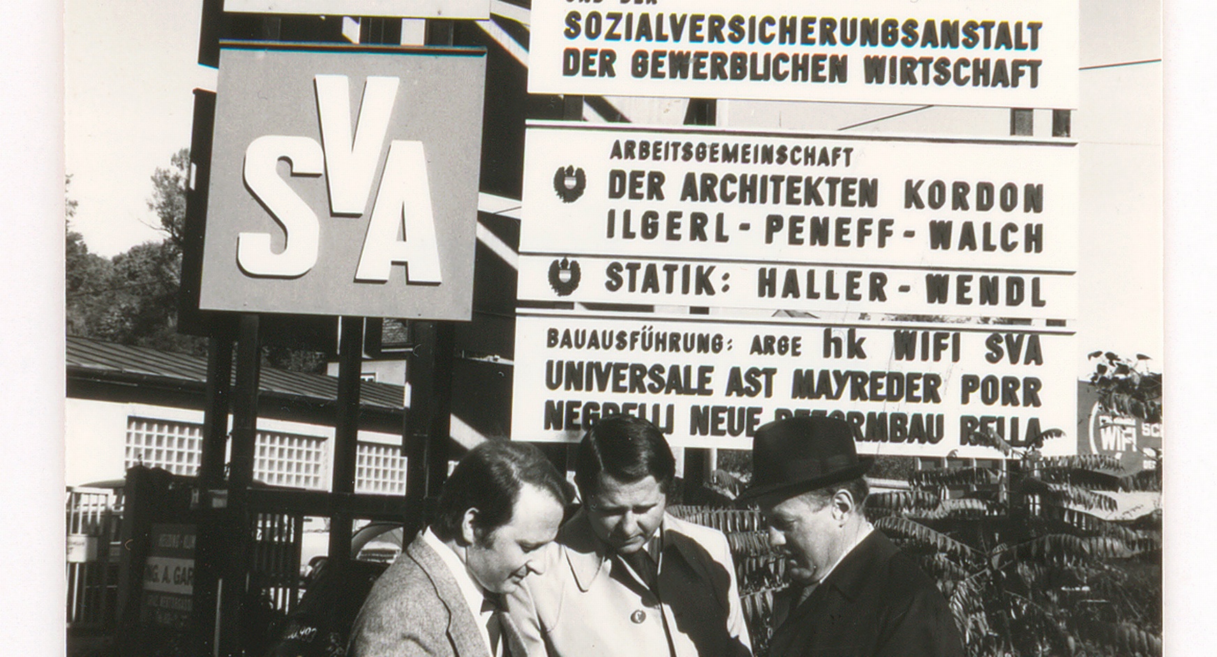 frühere Hinweistafel vor der damaligen Handelskammer Steiermark