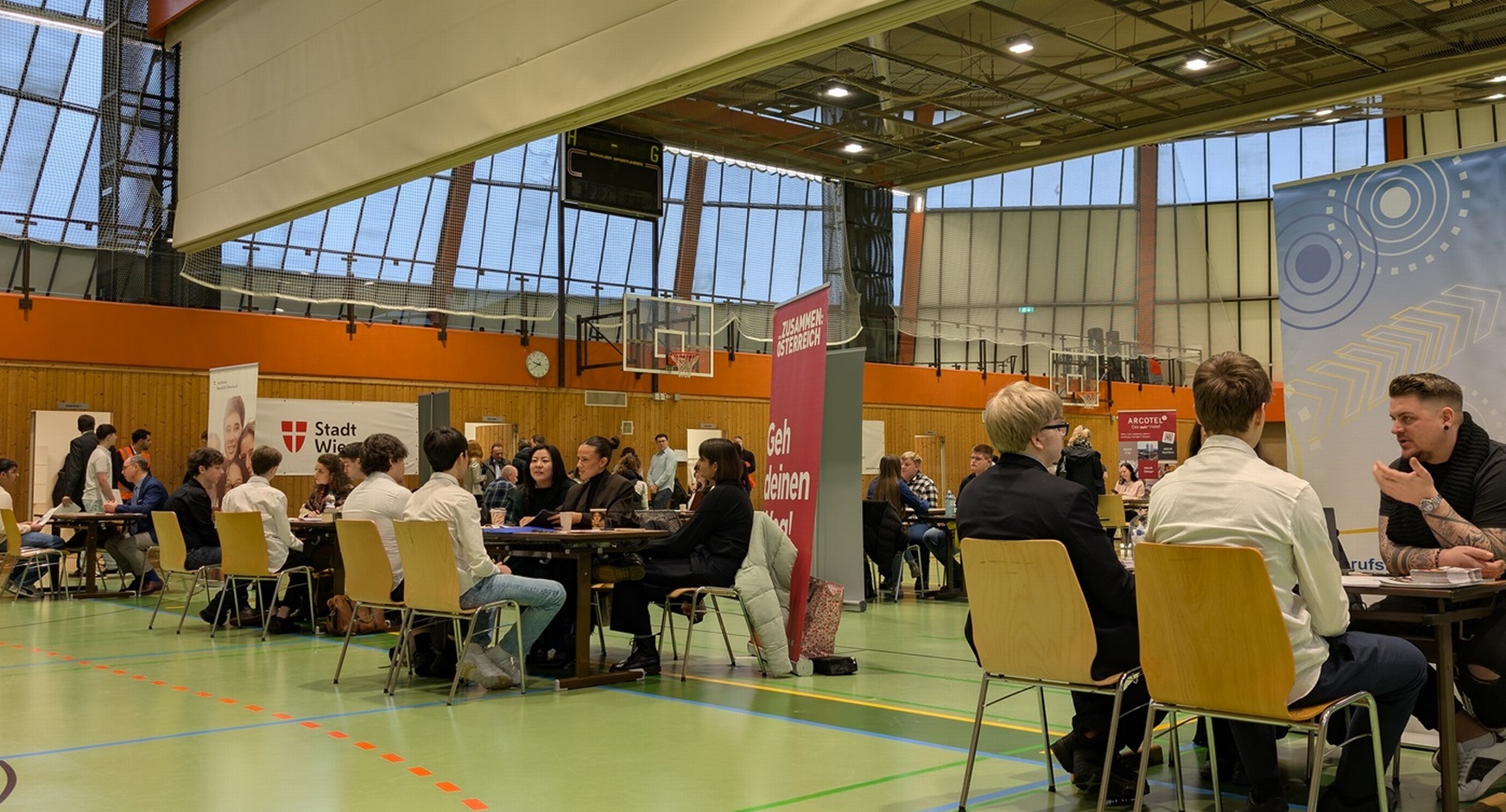 Lehrlings-Speed-Dating an der Fachmittelschule in Wien 23
