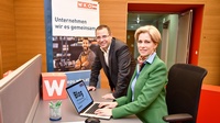 Wirtschaftskammerpräsident Andreas Wirth mit EPU-Landessprecherin Daniela Jagschitz (v. l.).