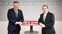 Wirtschaftskammerdirektor Harald Schermann und Wirtschaftskammerpräsident Andreas Wirth (v. l.). 