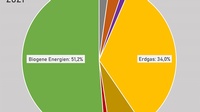 Grafik Fernwärme-Erzeugung in Österreich