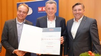 Spartenobmann KommR Christoph Blum, Hans Tritremmel und Wirtschaftskammerdirektor Harald Schermann (v. l.) 