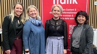 Eva-Maria Kalleitner und Sabine Recher (Österreichische Lotterien) mit Angelika Bauer (Obfrau der Tabaktrafikanten) und Martina Rauchbauer (Fachgruppengeschäftsführerin) (v. l.). 