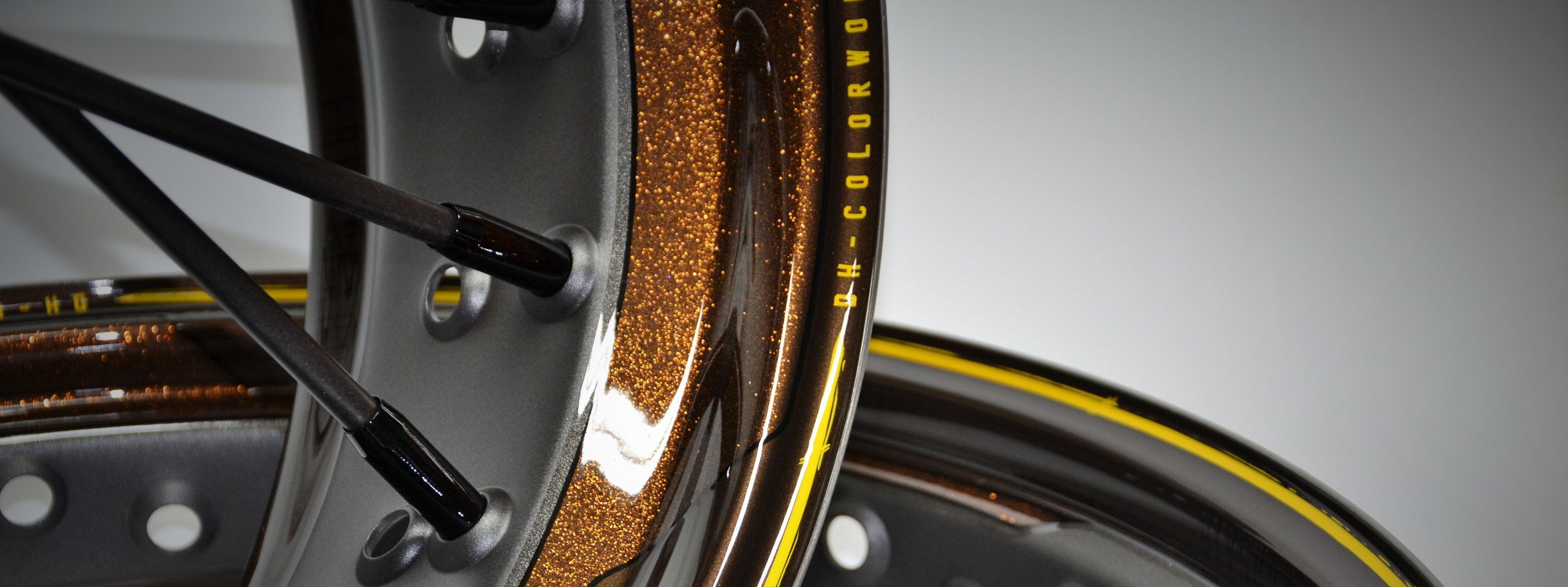 Detailansicht von Radspeichen