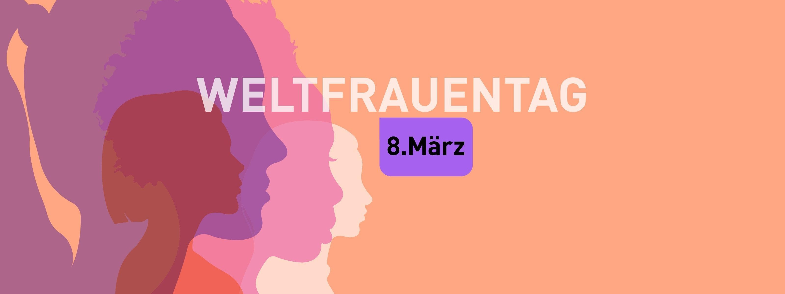 Grafik von Frauen zum Weltfrauentag am 8. März