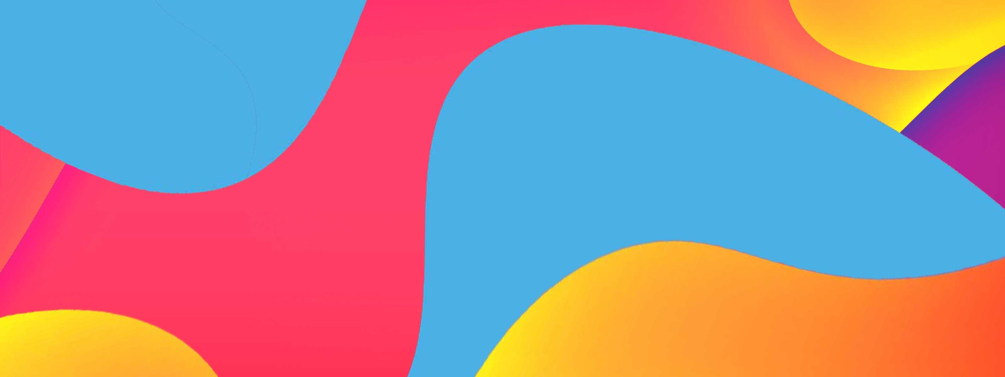 ineinander verschlungene Farblächen