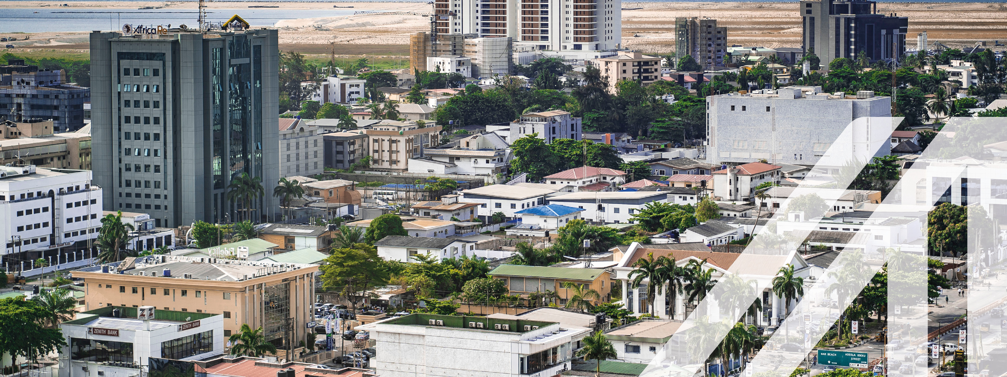 Blick auf Lagos, Hauptstadt von Nigeria