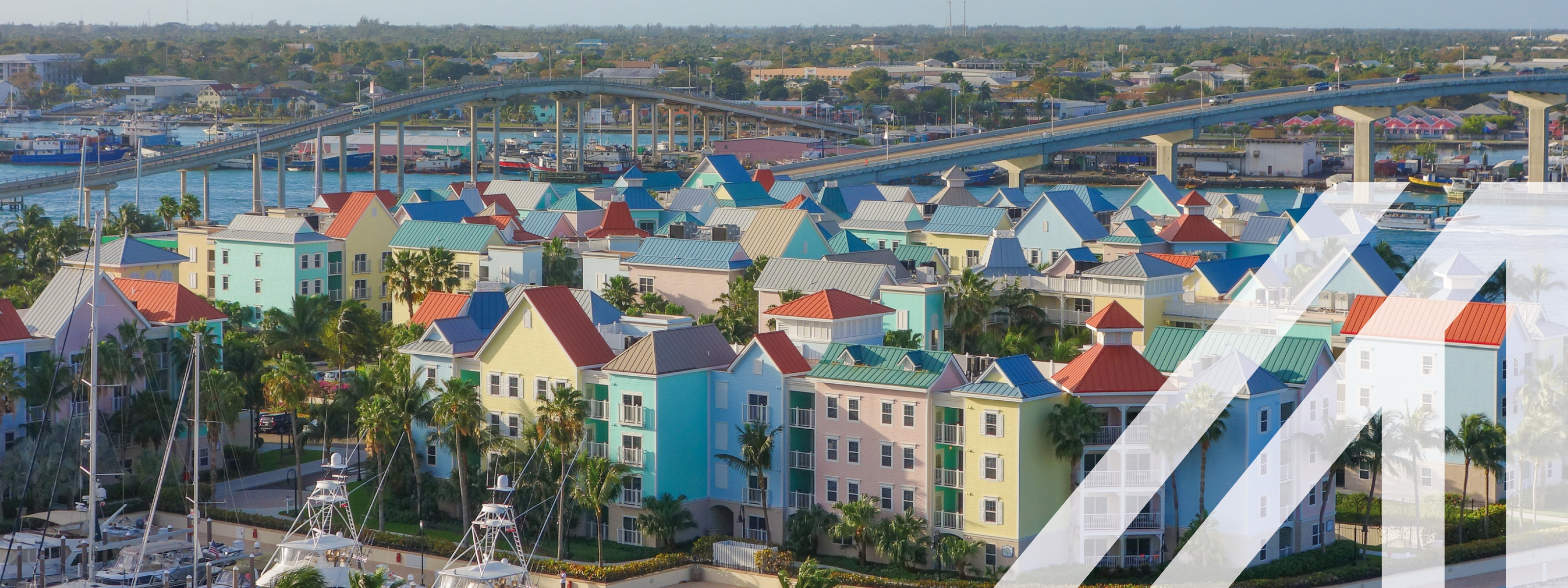 Blick auf Nassau, Hauptstadt von Bahamas