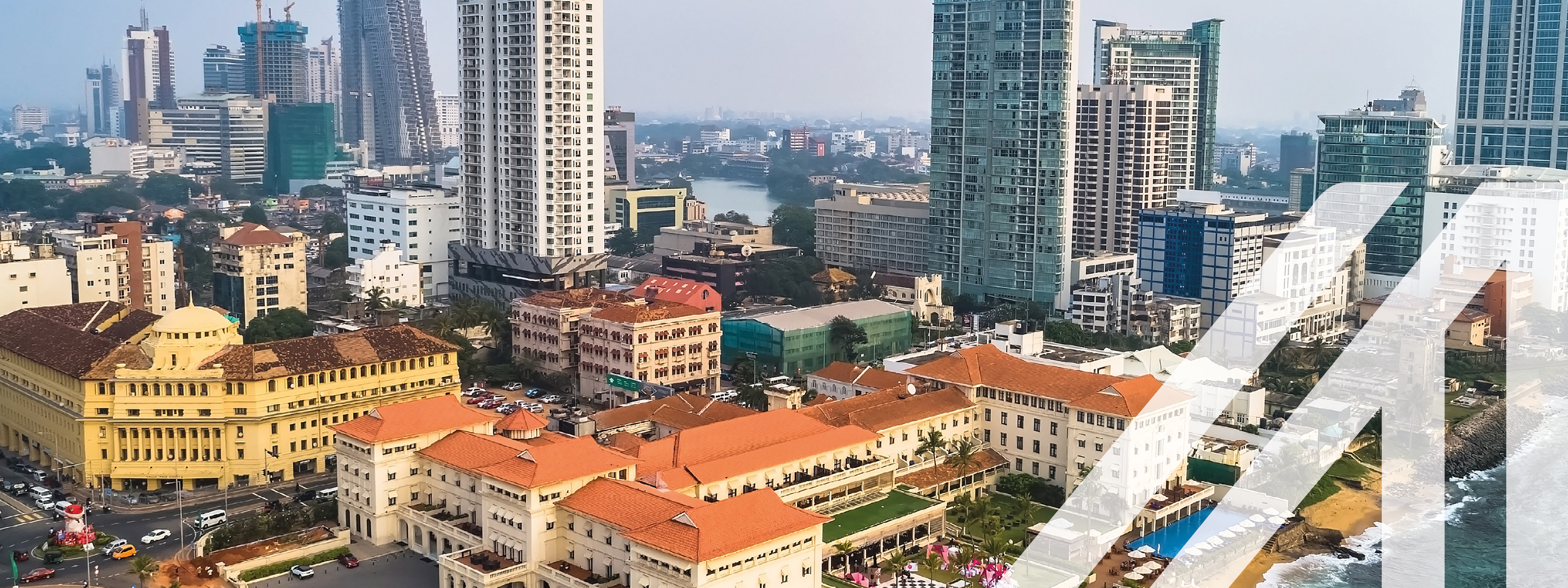 Blick auf Colombo - wirtschaftliche Hauptstadt und größte Stadt von Sri Lanka<br />
