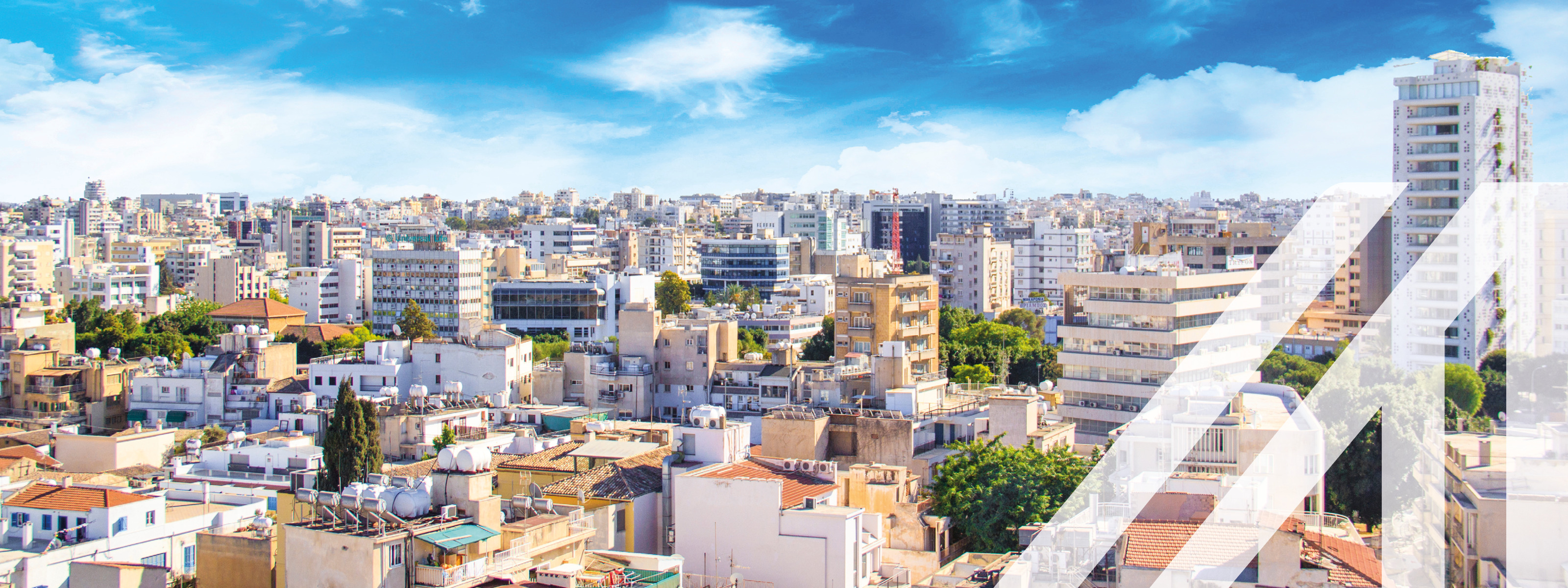 Blick auf Nikosia, Hauptstadt von Zypern