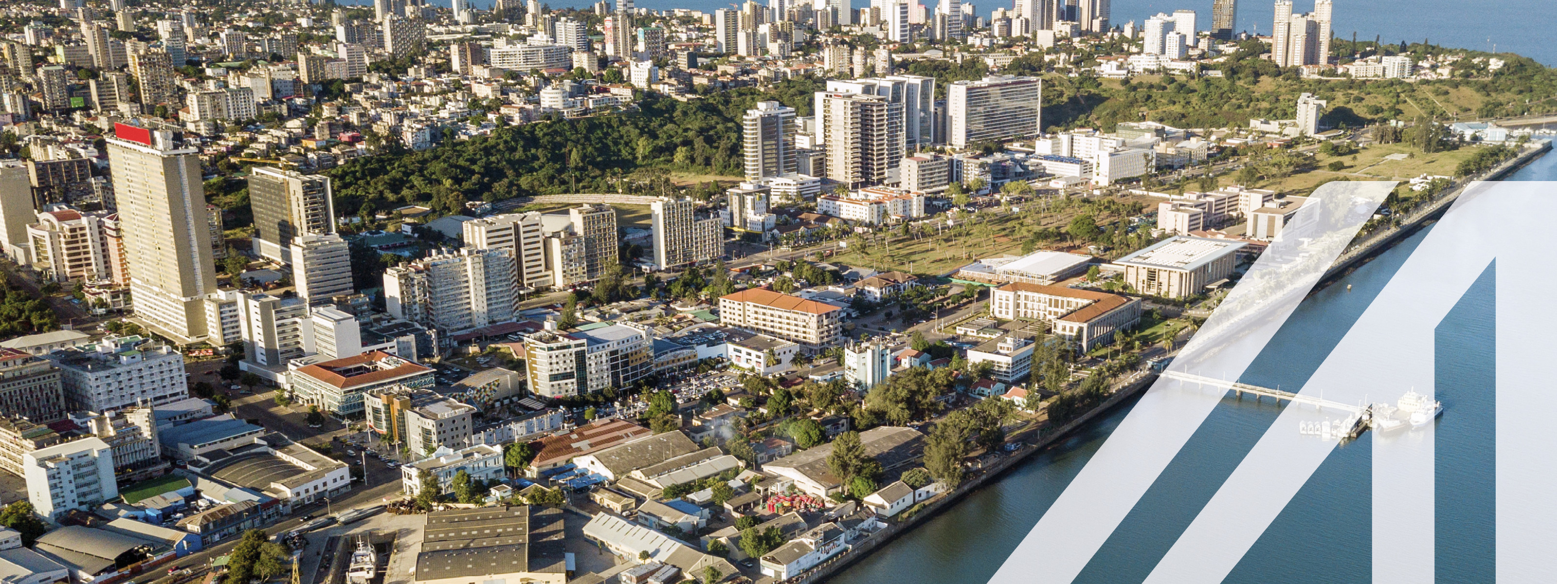 Luftaufnahme von Maputo, Hauptstadt von Mosambik