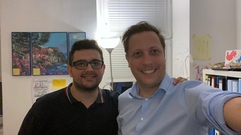 Tobias Schaller und Sasha Hortolomei