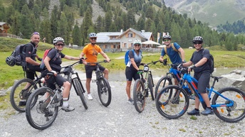 Gruppe Radfahrer