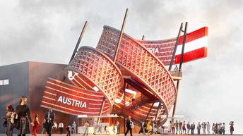 Rendering des österreichischen Pavillons