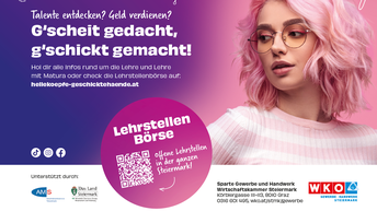 Sujet Frau mit pinken Haaren