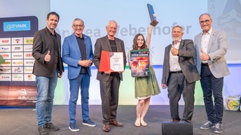 Andrea Weberhofer mit Jury