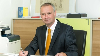 Obmann der Bundessparte Gewerbe und Handwerk Mst. Ing. Manfred Denk, MBA