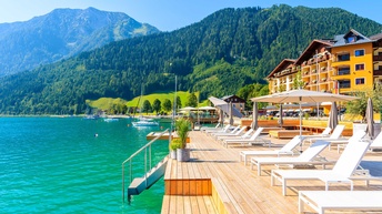 Hotelanlage am Achensee in den Karwendel-Bergen 