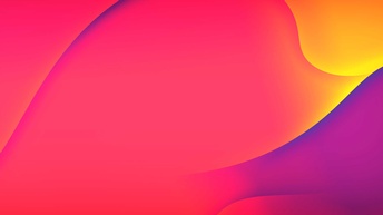 abstrakter Farbflächen in rot-orange, violett und gelb