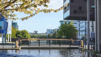 Malmö, Südschweden Häuser am Wasser