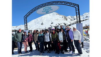 Gruppenbild im Schnee