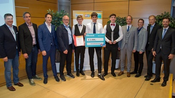 Die HTBLA Mössingerstraße überzeugte die Jury mit ihrem Projekt „SmartDumbBell“ und holte sich den ersten Platz bei innovation@school.