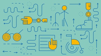 Grafik Barrierefrei in der Bergwelt