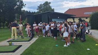 gruppenfoto, golf