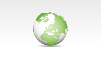 grüne Weltkugel - im Fokus Europa