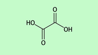 Struktur von Oxalsäure