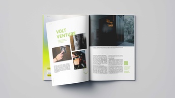 Man sieht das Magazin 