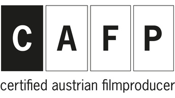 Logo - schwarze Schrift auf weißem Hintergrund: Certified Austrian Film Producer