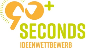 90 Seconds Ideenwettbewerb Logo orange hellgrün